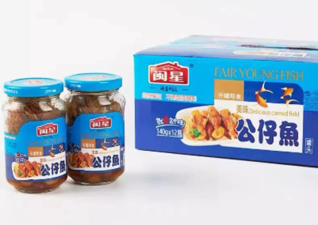 闽星 公仔鱼140g*12瓶