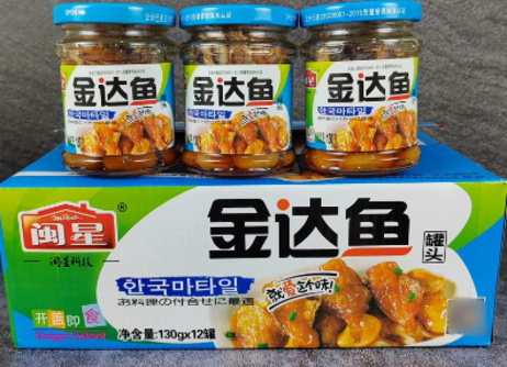 闽星 金达鱼130g*12瓶720