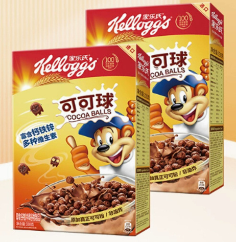 家乐氏 可可球 330g/盒