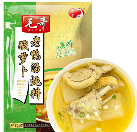 毛哥 老鸭汤炖料  350*30包/箱