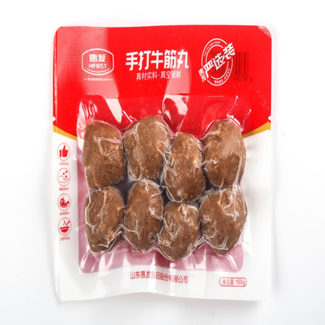 惠发 锁鲜装手打牛筋丸 160g*30包/件