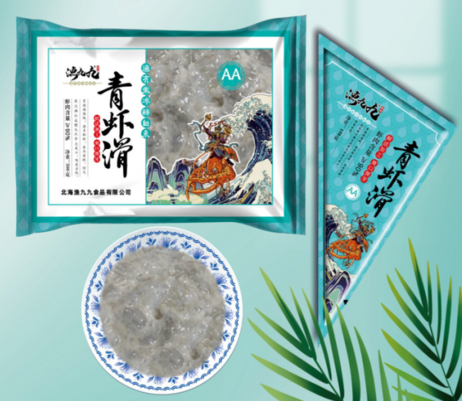 渔九九 85%AA青虾滑500g/袋*20袋/件