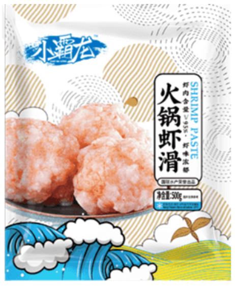 小霸龙 火锅虾滑(95%含量)500g/袋*20袋/件