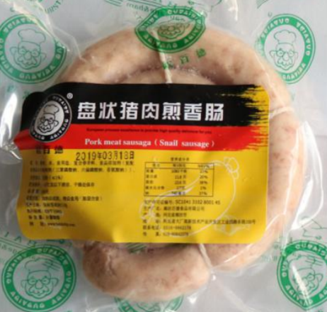 欧百德 盘状猪肉煎香肠（袋）