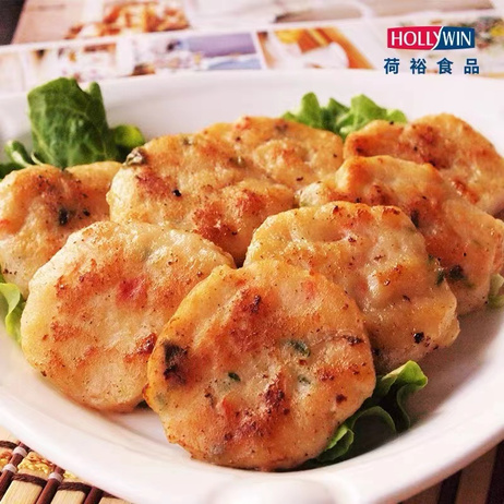 荷裕食品 半成品 三文鱼虾饼100g*20