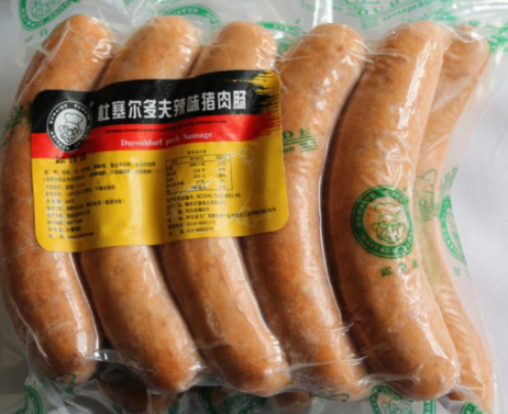 欧百德  杜塞尔多夫辣味猪肉肠（1.0kg/袋）