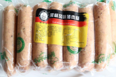 欧百德 黑椒风味猪肉肠（1.0kg/袋）