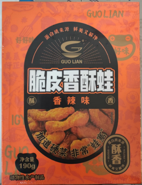 小霸龙 脆皮香酥蛙190g/袋*20袋/件
