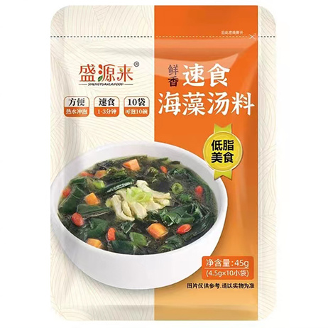 盛源来 速食海藻汤料   45g*72