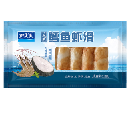 鲜美来 鳕鱼虾滑卷148g*20包/箱