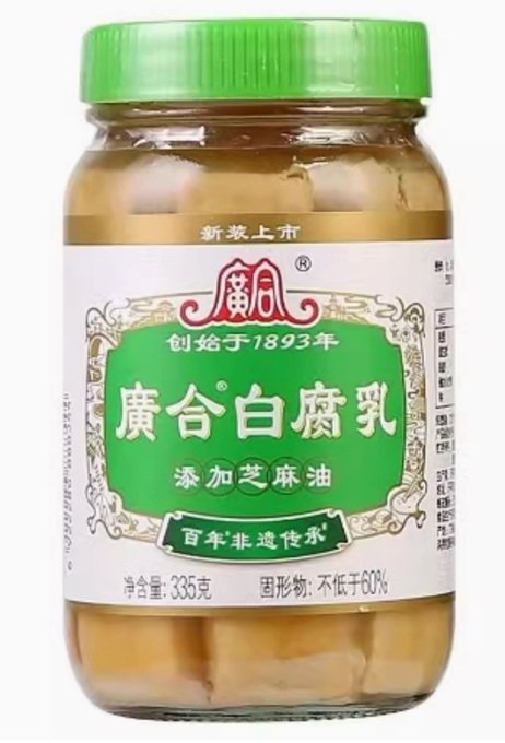 广合 白腐乳300g*12瓶/箱