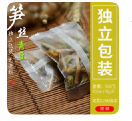 秋知余 笋丝青豆500g/袋