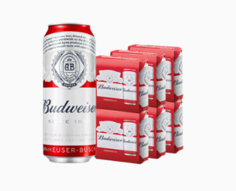 百威 Budweiser 啤酒 500ml*24罐