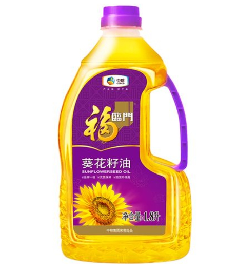 福临门 压榨一级葵花籽油1.8L