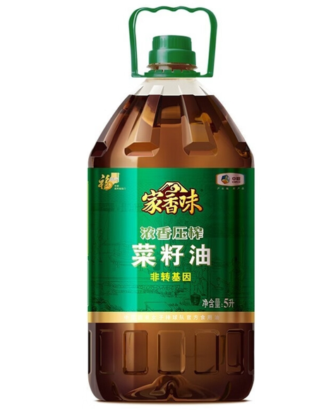 福临门 家香味压榨菜籽油5L