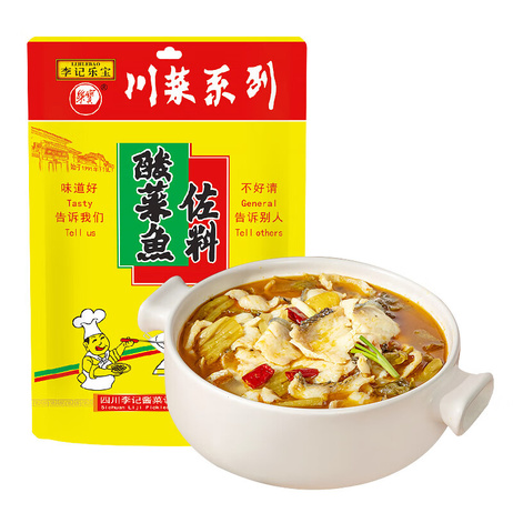 李记乐宝 酸菜鱼佐料300g*32袋/箱
