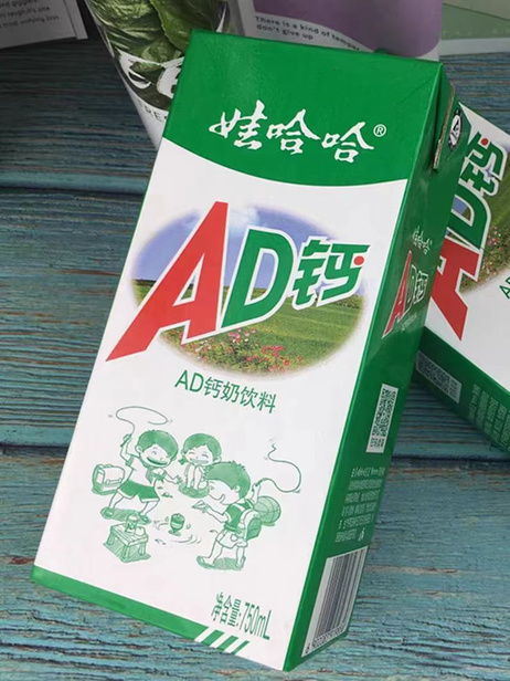 娃哈哈 AD钙奶750ml*12盒/箱