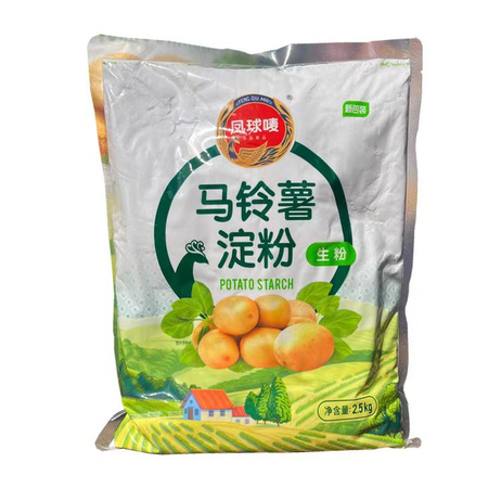凤球唛 马铃薯淀粉2.5kg*10包/袋