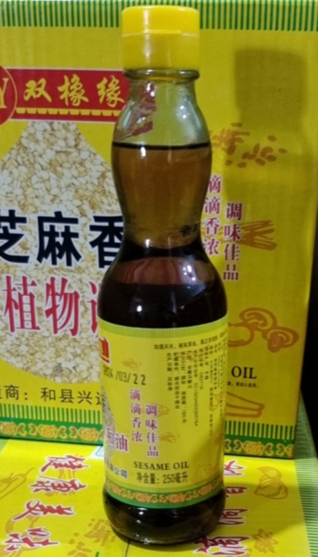 双橡缘 芝麻油 250ml*12瓶/箱
