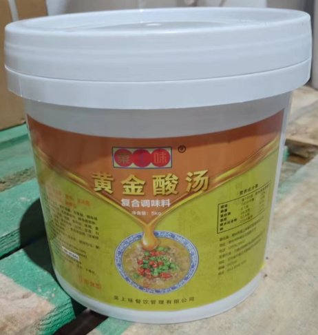 菜上味 黄金酸汤1kg*5袋/桶