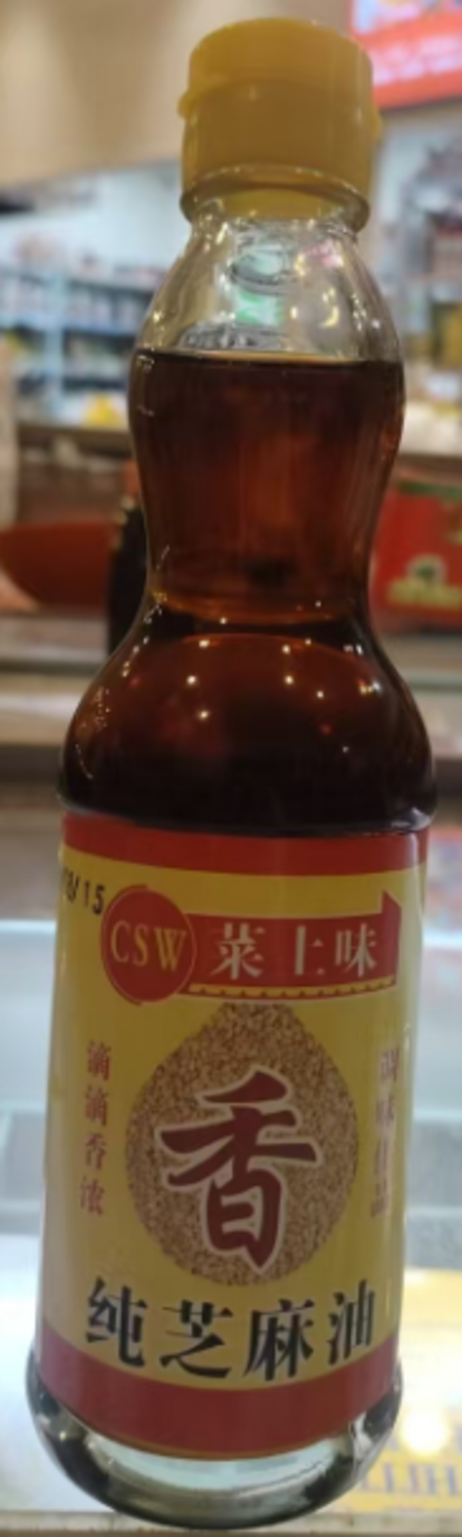 菜上味 纯芝麻油350ml*12瓶/箱